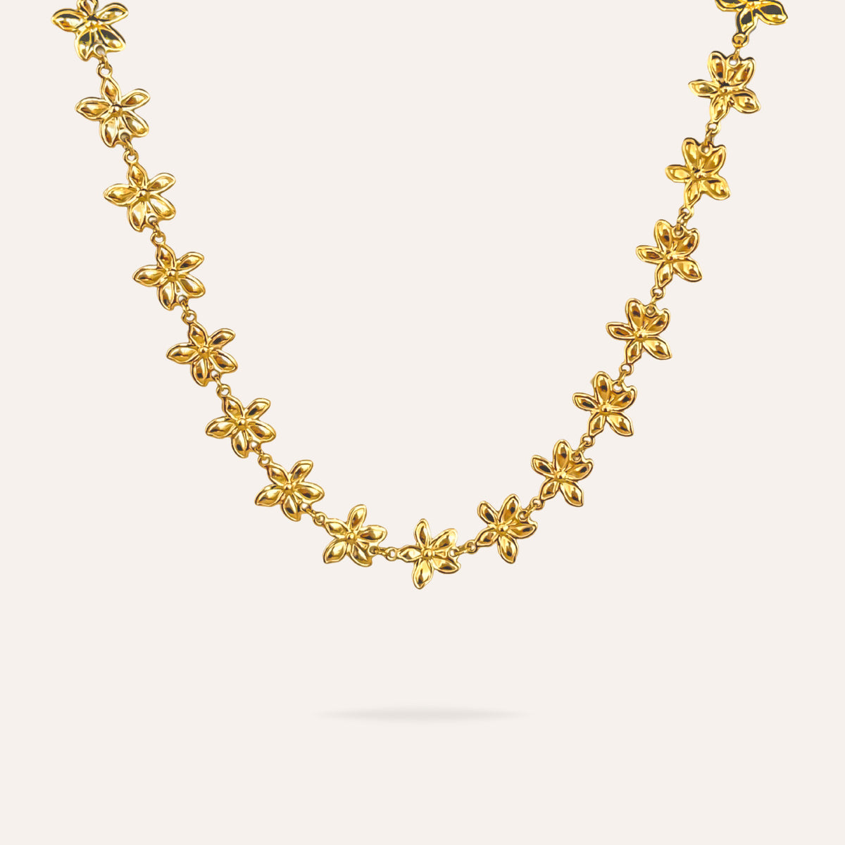 Amaya | Collier fleurs en acier inoxydable