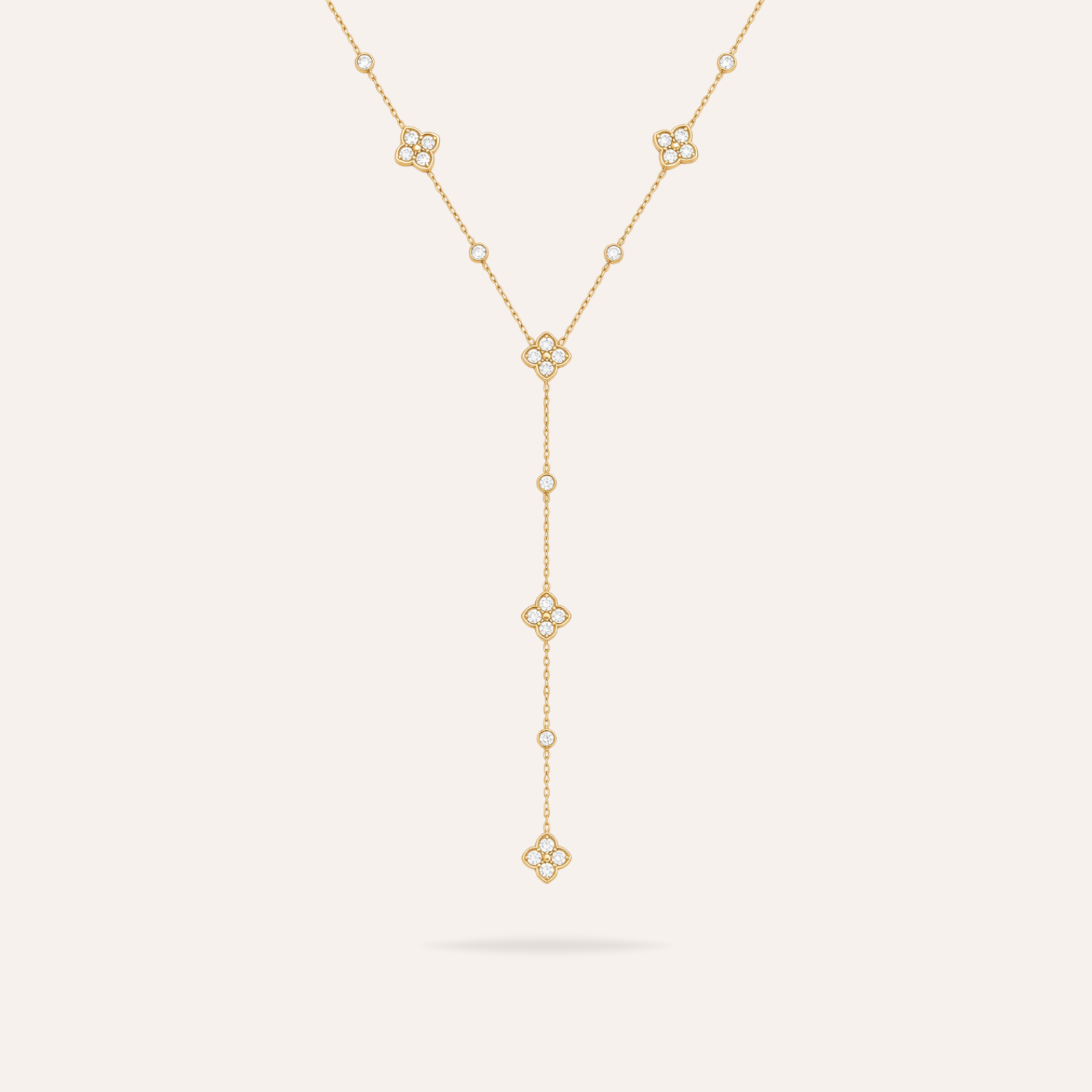 Aliénor | Collier en acier inoxydable et zircons