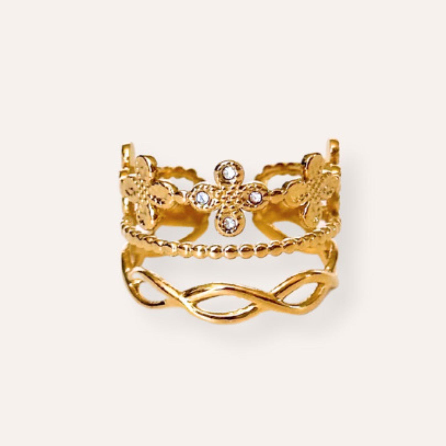 Alya | Bague en acier inoxydable