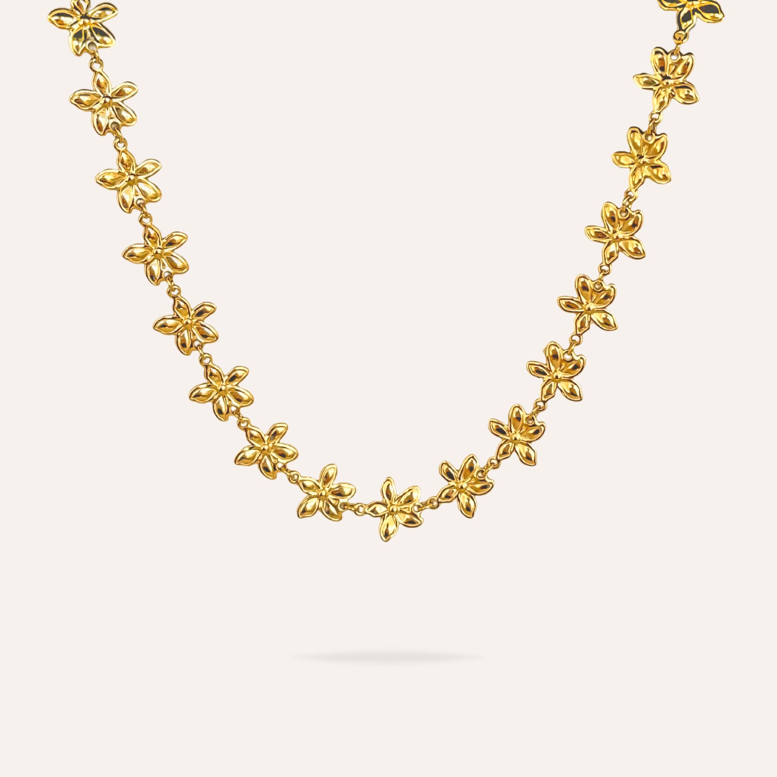 Amaya | Collier fleurs en acier inoxydable