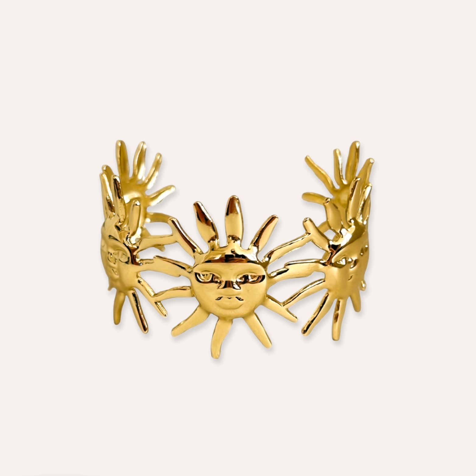 Azur | Jonc soleil en acier inoxydable