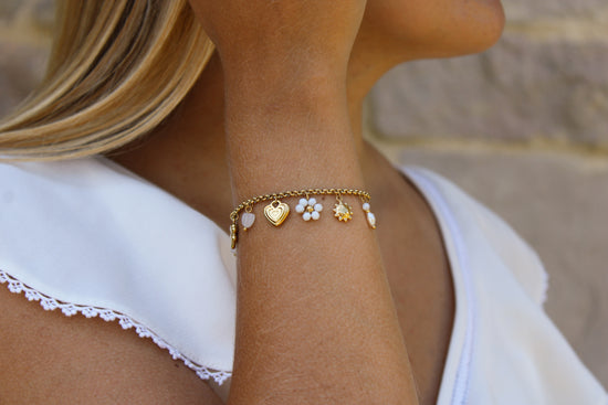 Belle | Bracelet breloques en acier inoxydable