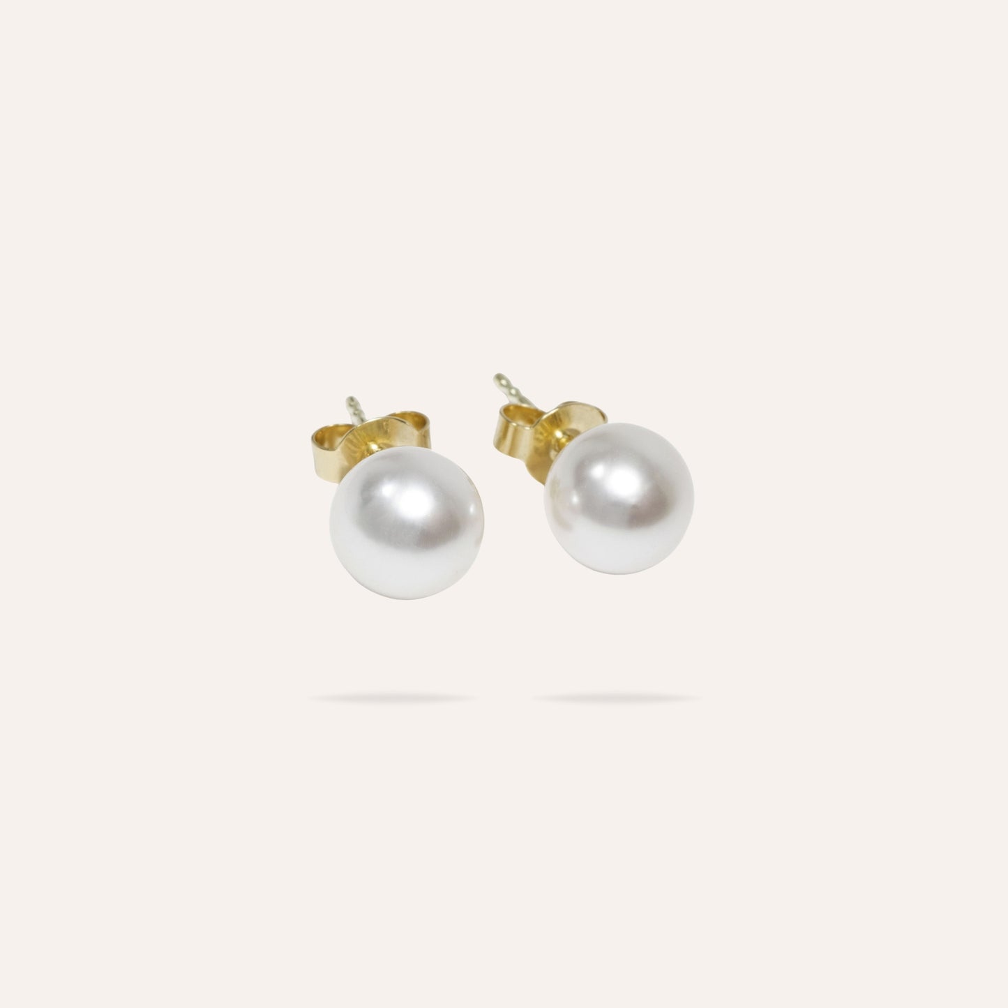 Blandine | Boucles d'oreilles puces en perles et acier inoxydable