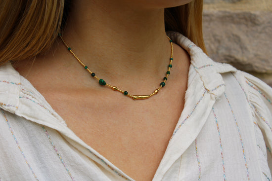 Blandine | Collier en acier inoxydable et perles d'eau douce