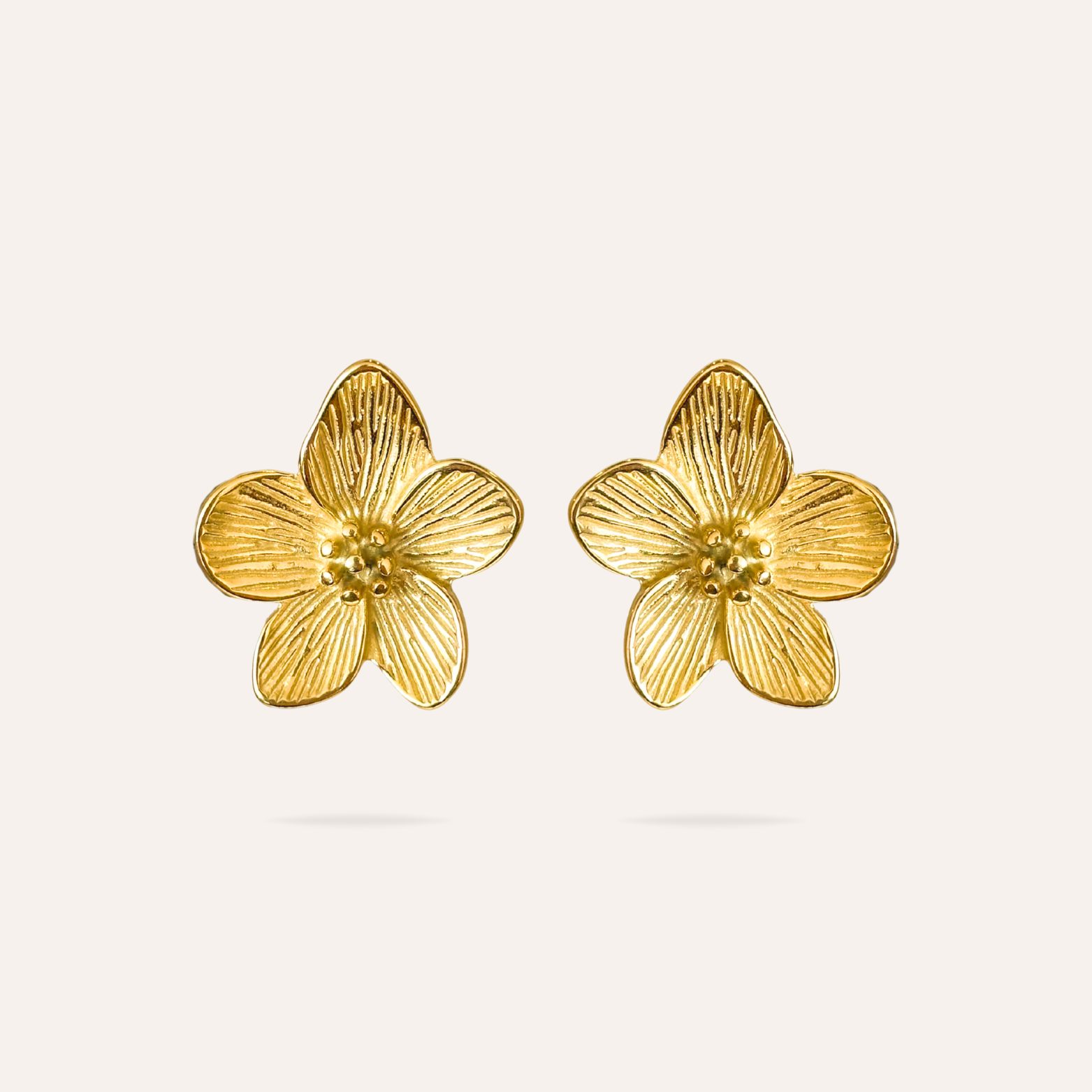 Anastasia | Boucles d'oreilles fleurs en acier inoxydable