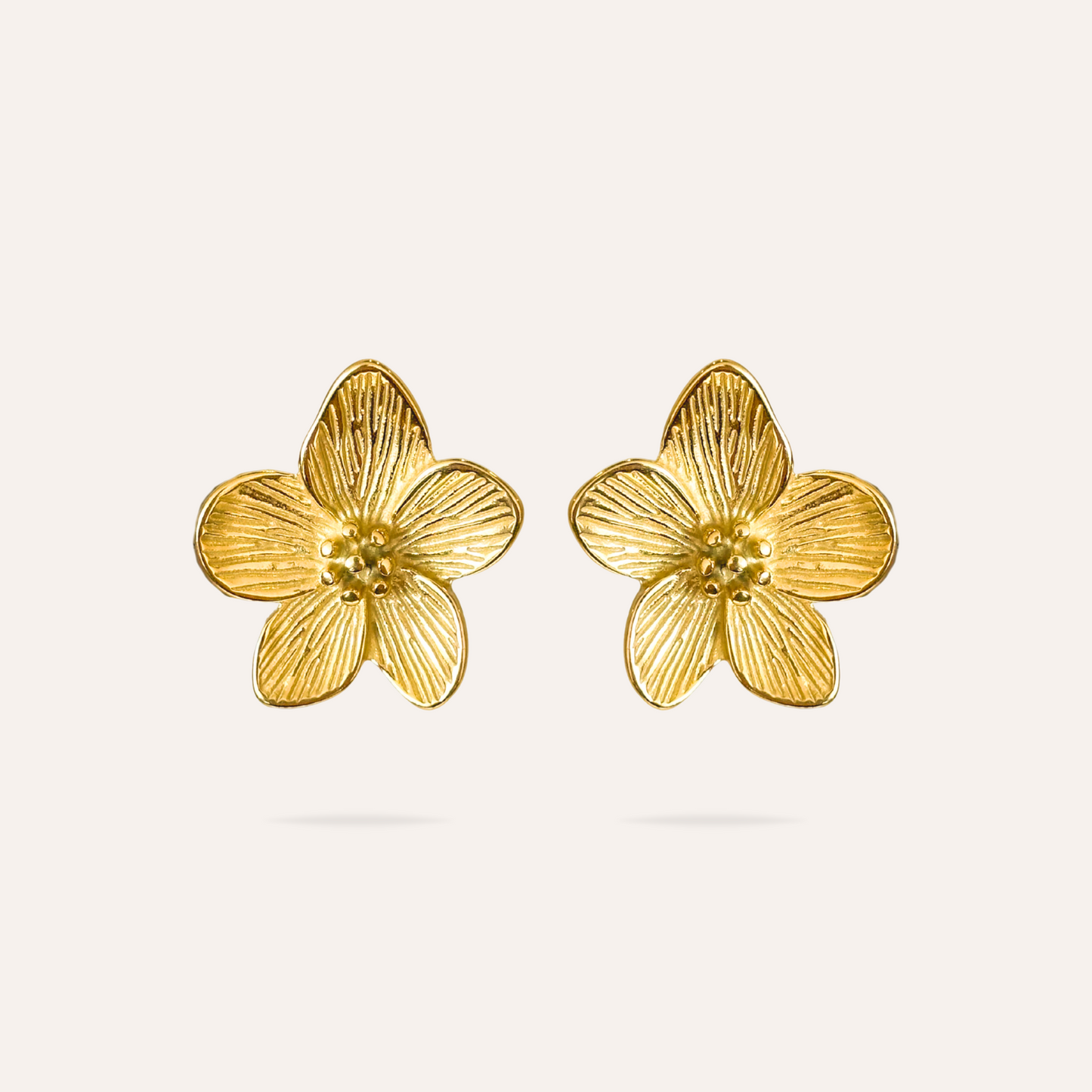 Anastasia | Boucles d'oreilles fleurs en acier inoxydable