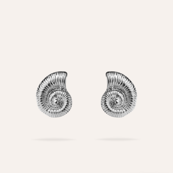 Moana | Boucles d'oreilles coquillage en acier inoxydable