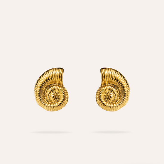 Moana | Boucles d'oreilles coquillage en acier inoxydable