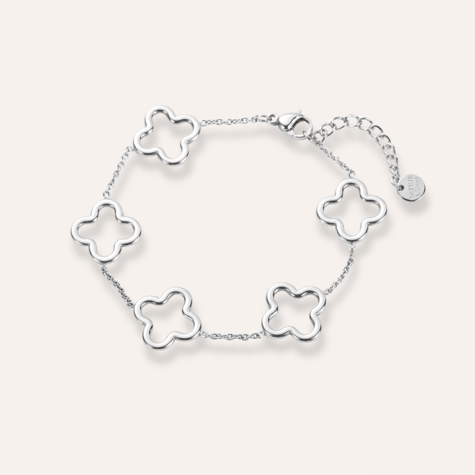 Catherine | Bracelet trèfles en acier inoxydable