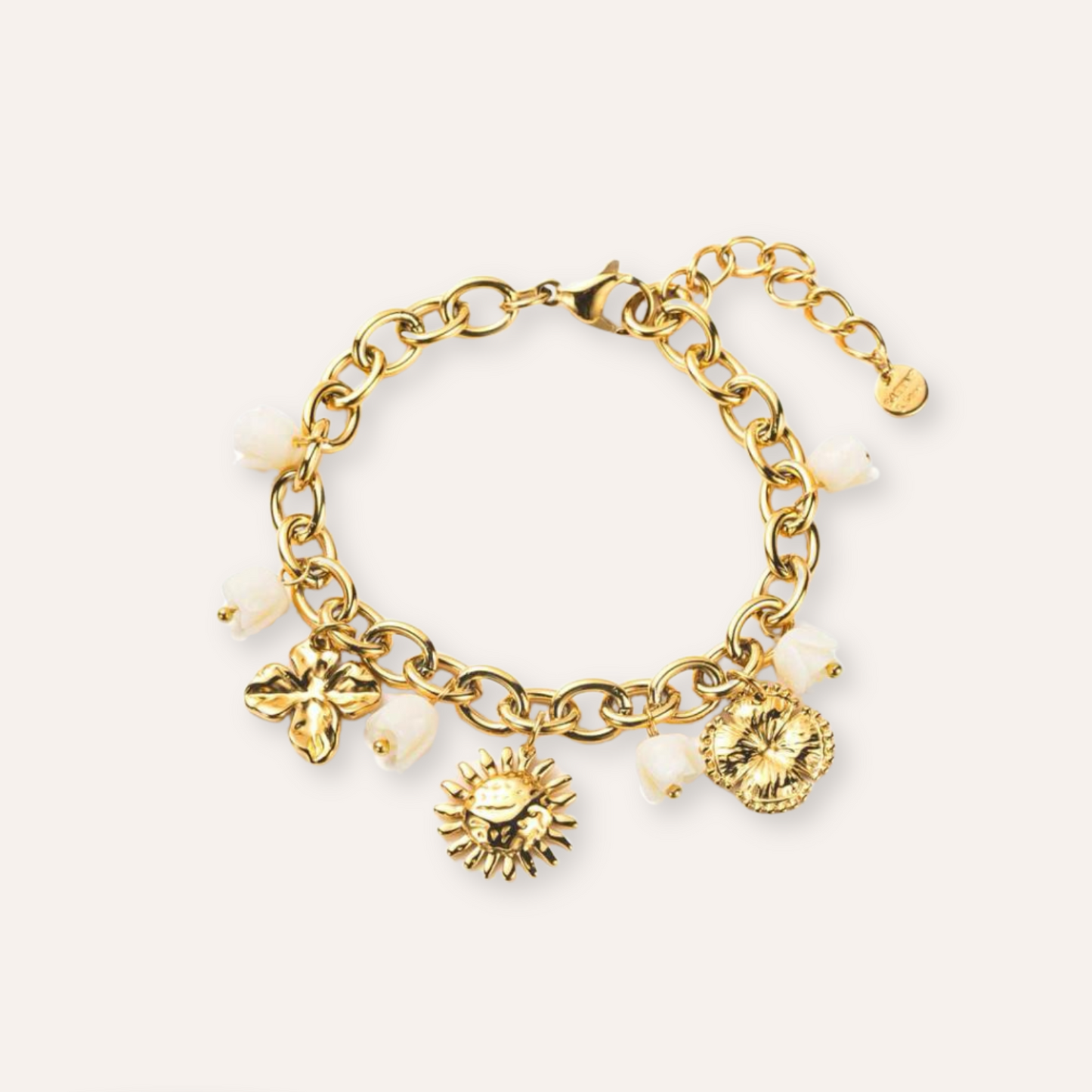 Valérie | Bracelet tulipe en acier inoxydable