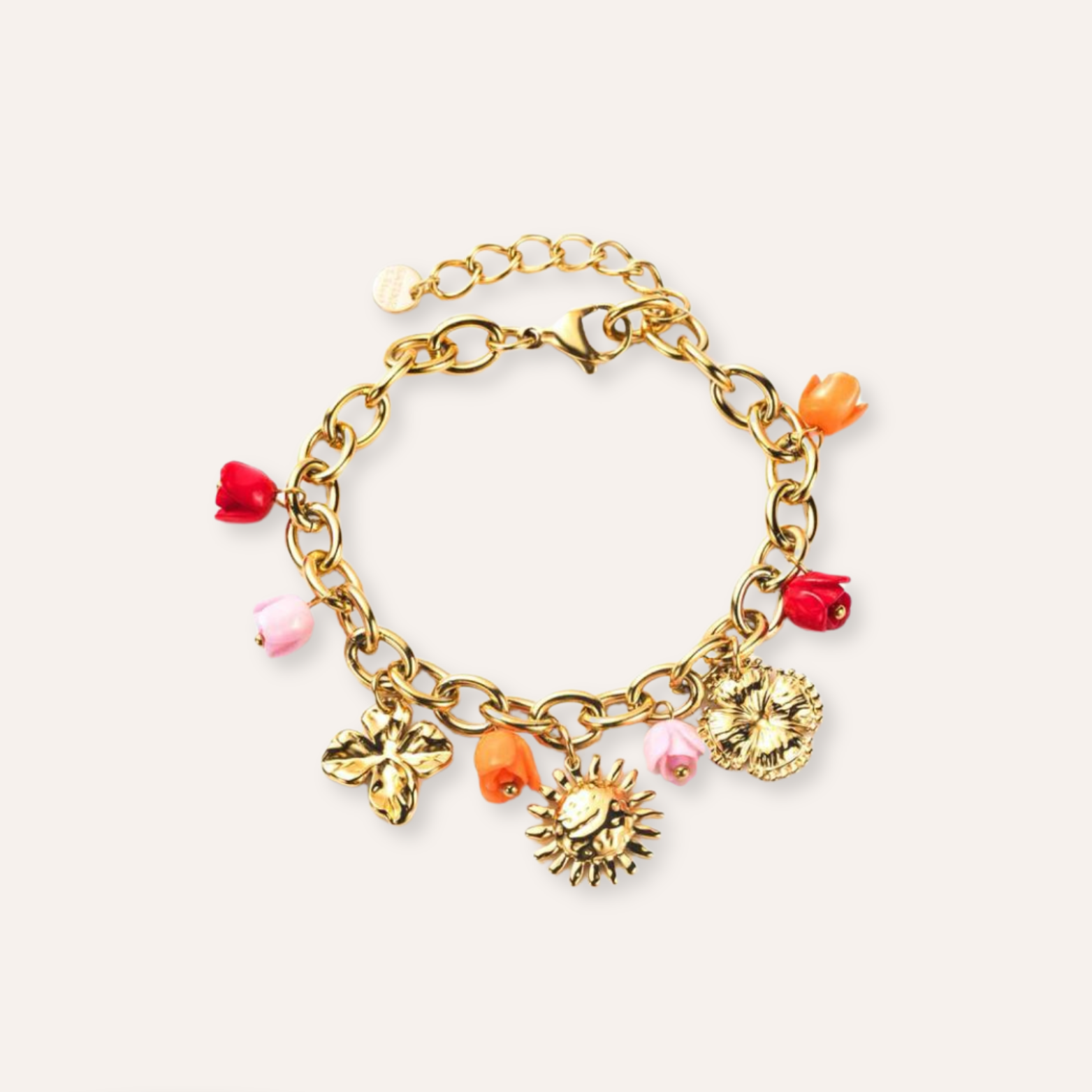 Valérie | Bracelet tulipe en acier inoxydable