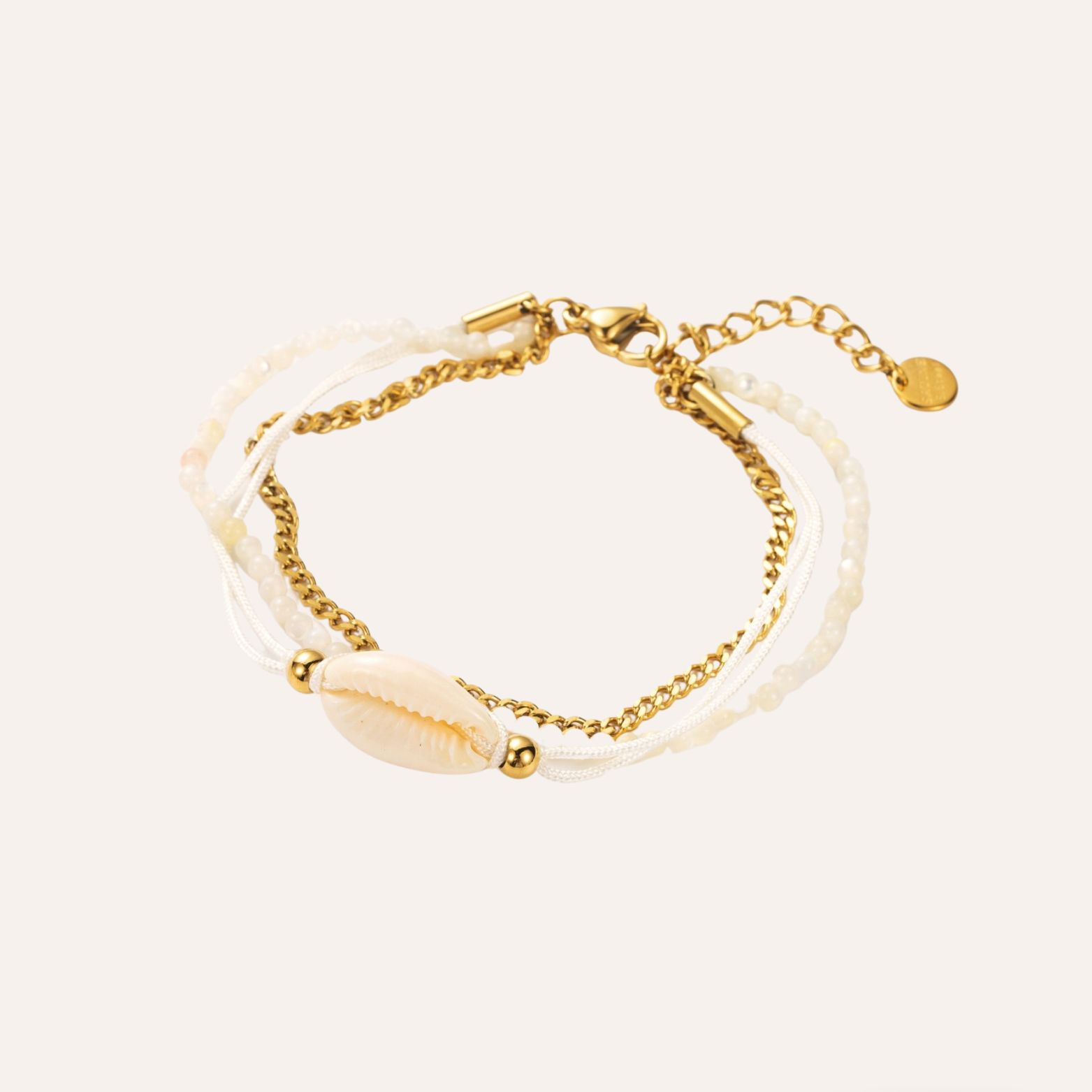 Sarah | Bracelet coquillage en acier inoxydable