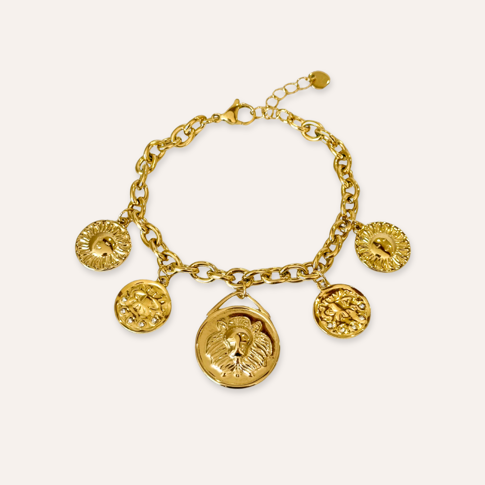 Georgia | Bracelet pièces en acier inoxydable