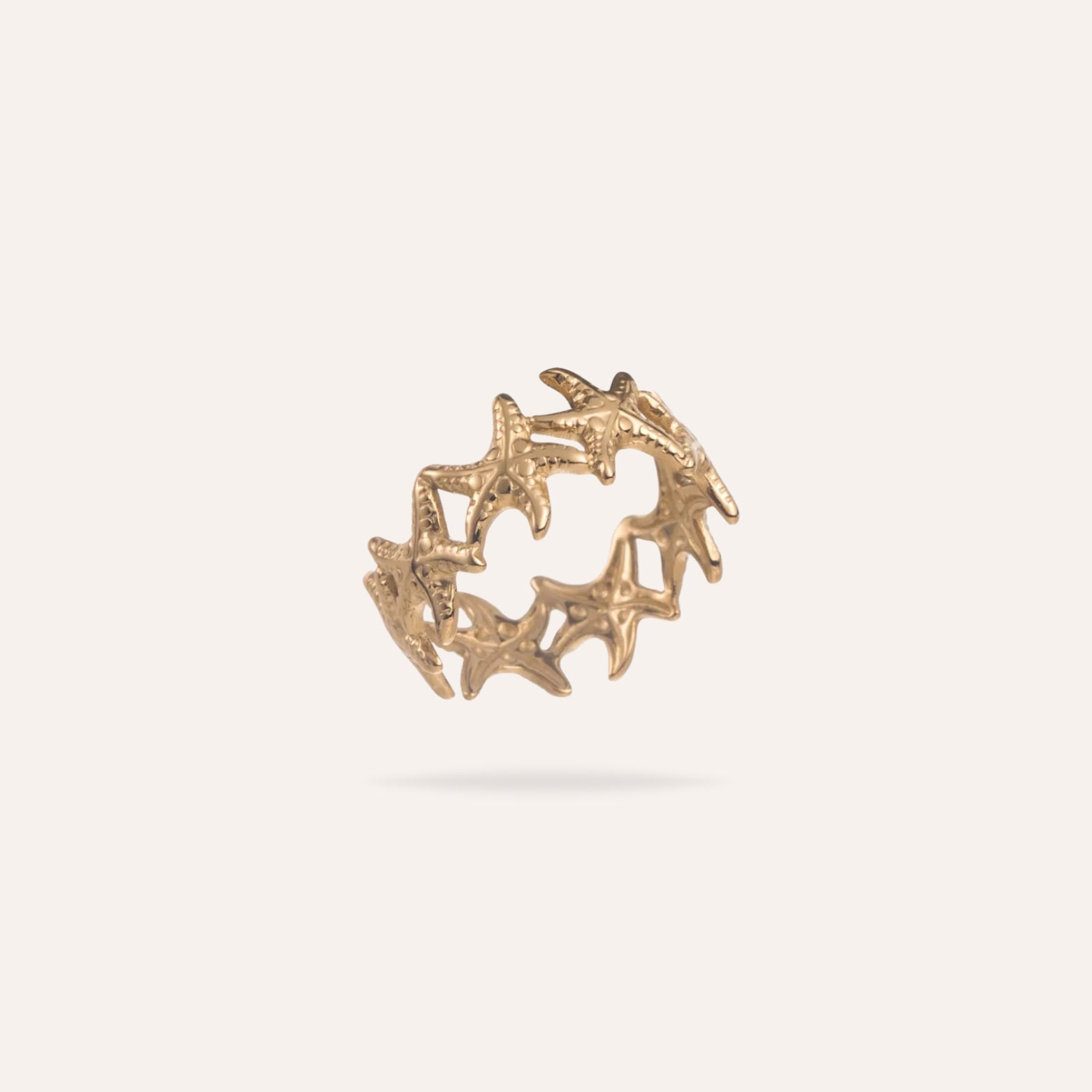 Calista | Bague étoile en acier inoxydable