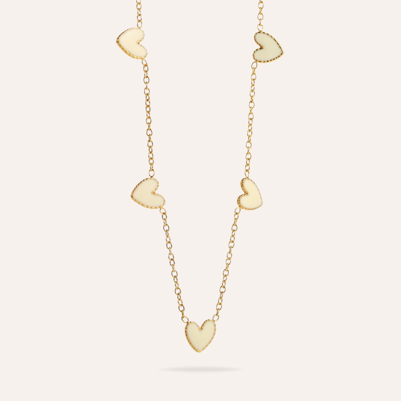 Celestine | Collier coeur en acier inoxydable