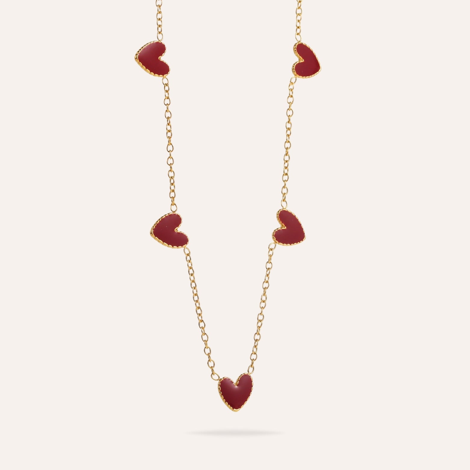 Celestine | Collier coeur en acier inoxydable