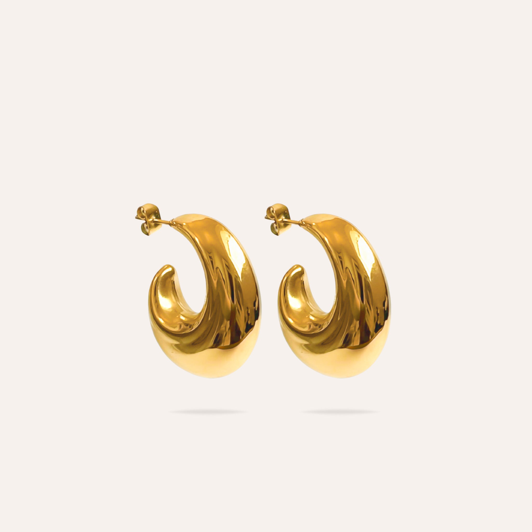 Céline | Boucles d'oreilles en acier inoxydable