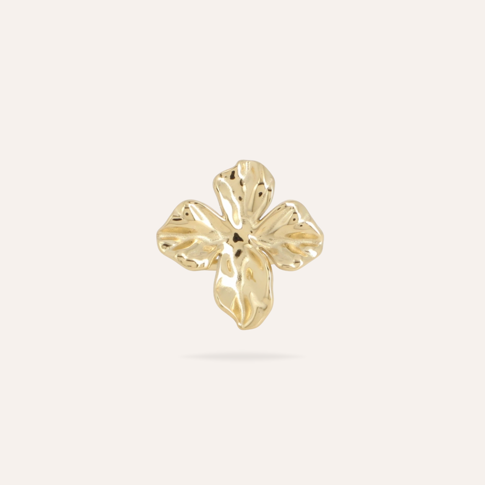 Chloé | Bague fleur en acier inoxydable