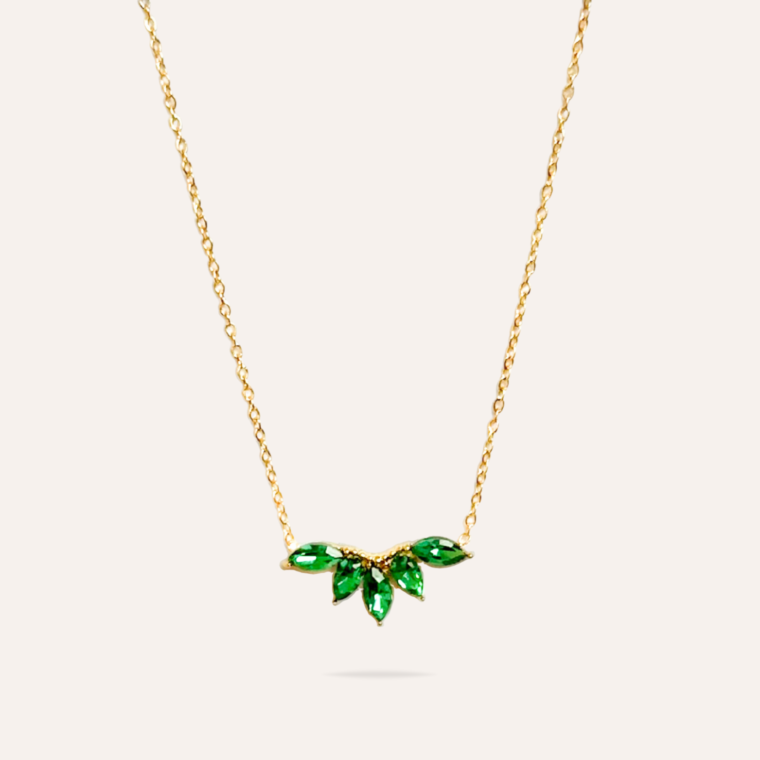 Clémence | Collier en acier inoxydable et zircons