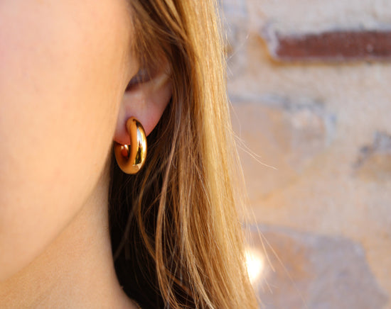 Clotilde | Boucles d'oreilles en acier inoxydable