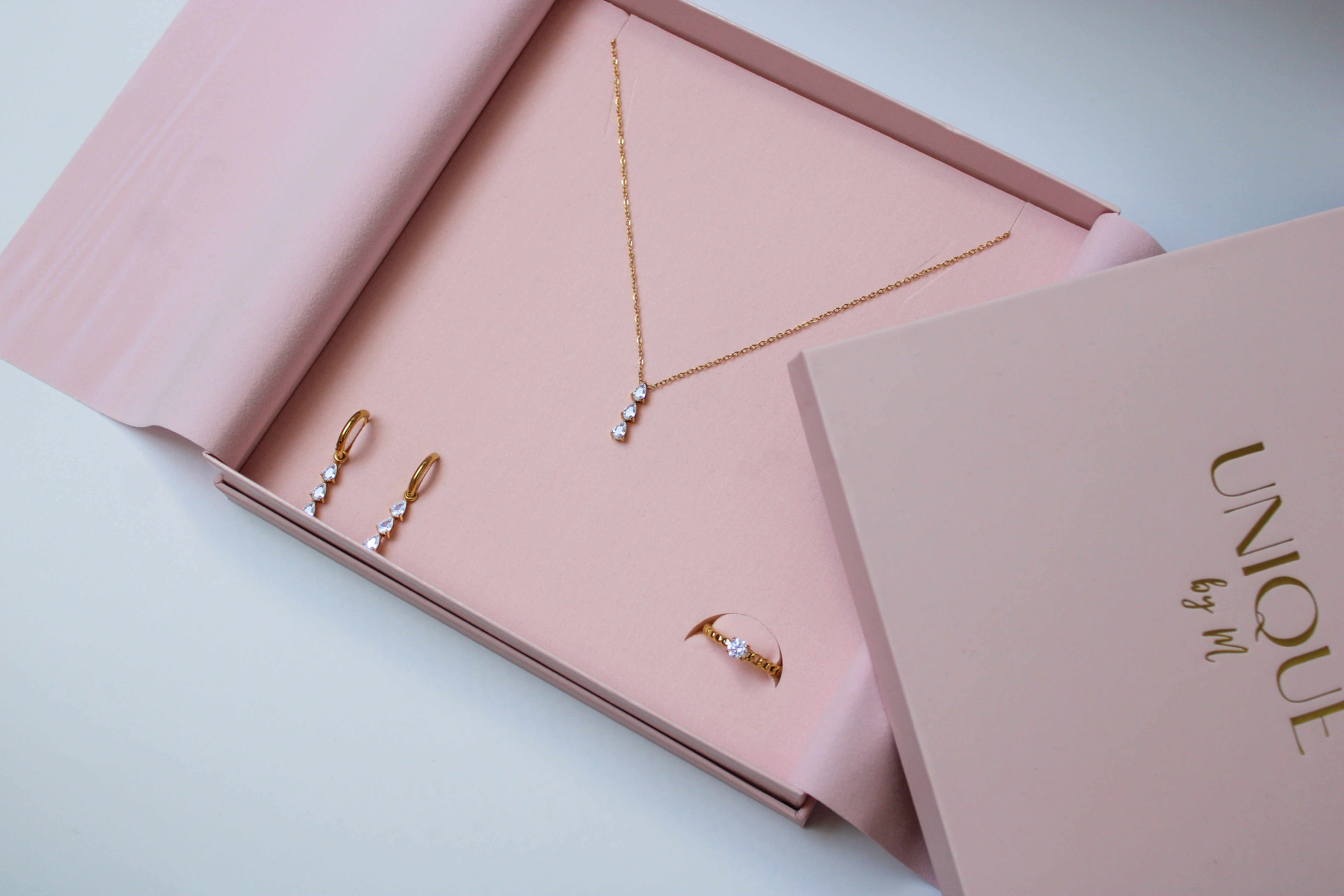 COFFRET - 3 bijoux en acier inoxydable