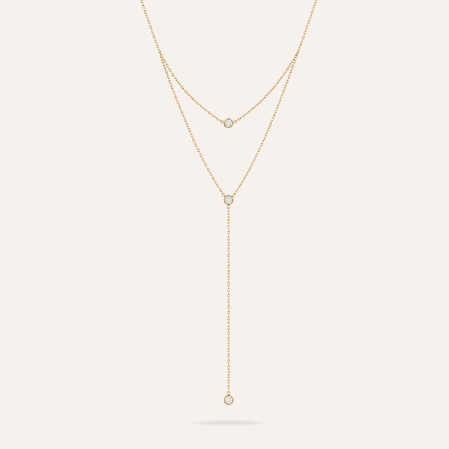 Daphnée | Collier en acier inoxydable et zircons