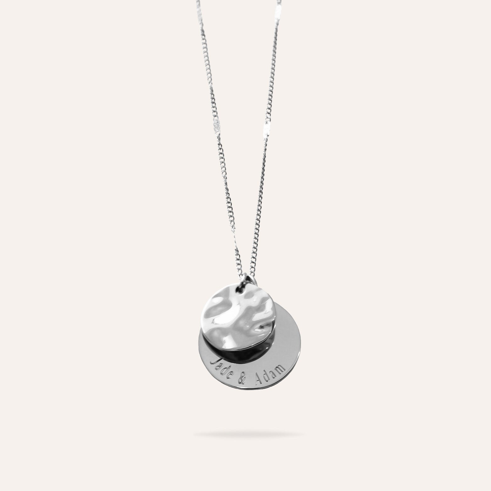 Délicatesse | Collier gravure personnalisée en acier inoxydable