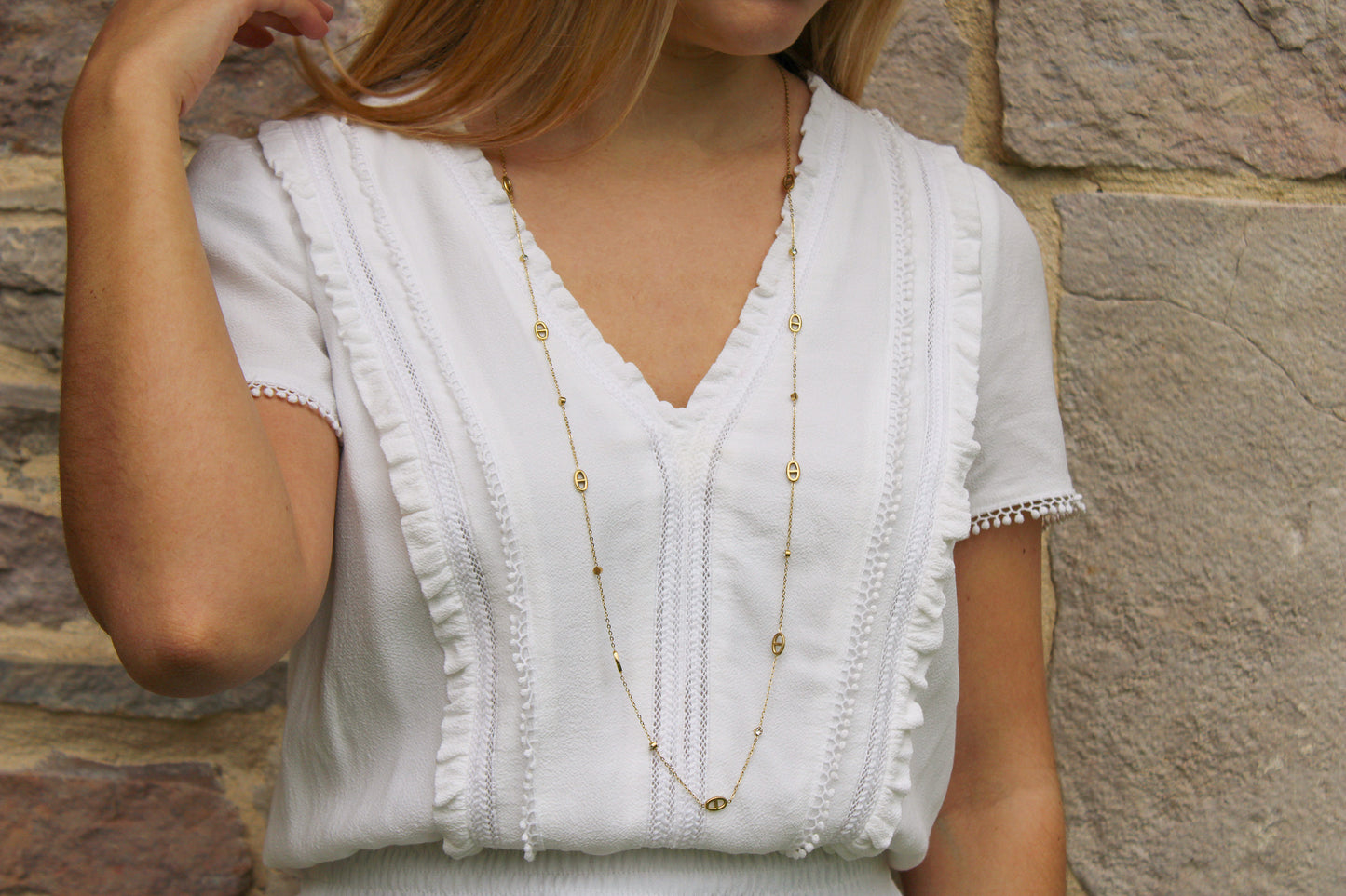 Divine | Collier sautoir en acier inoxydable