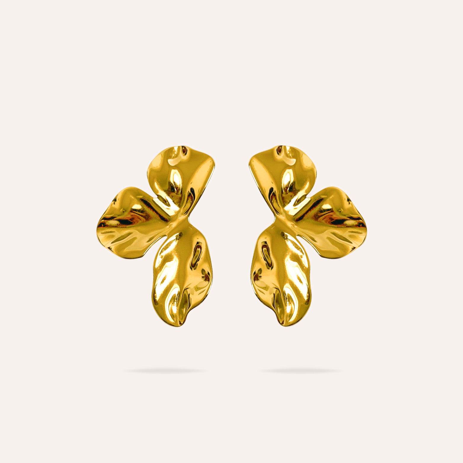 Églantine | Boucles d'oreilles fleurs en acier inoxydable