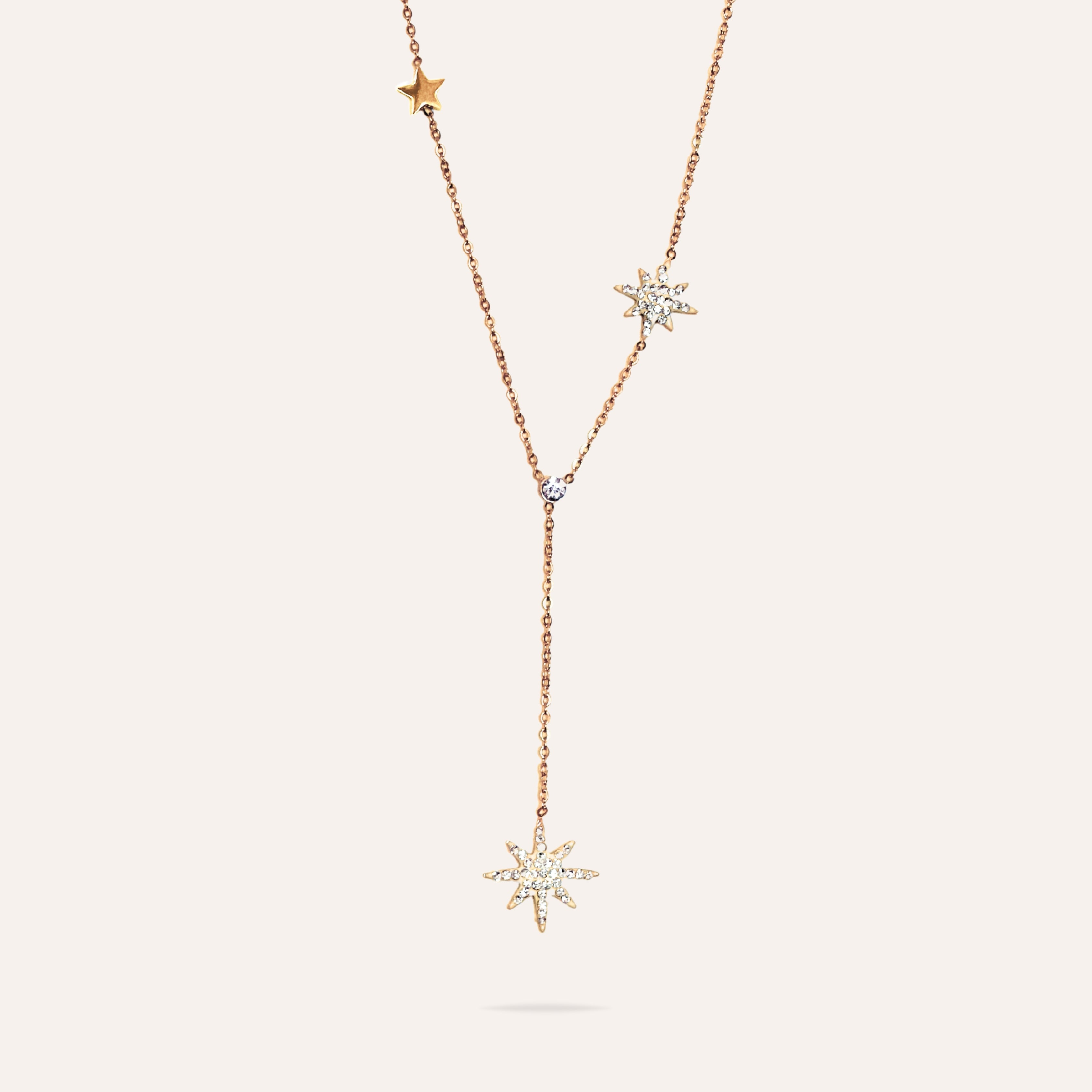 Emilie | Collier en acier inoxydable et zircons