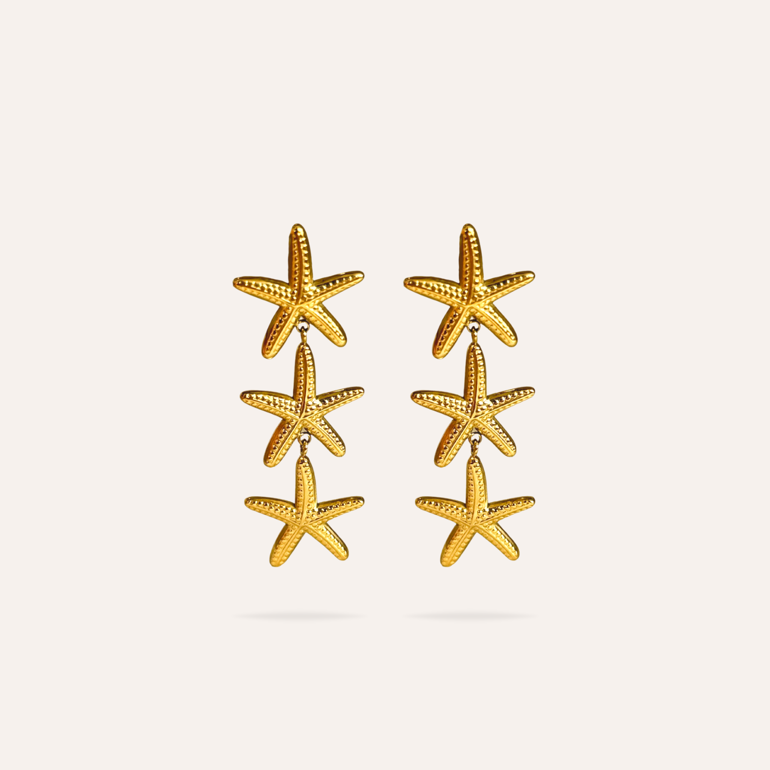 Francesca | Boucles d'oreilles étoile en acier inoxydable