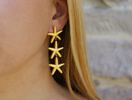 Francesca | Boucles d'oreilles étoile en acier inoxydable