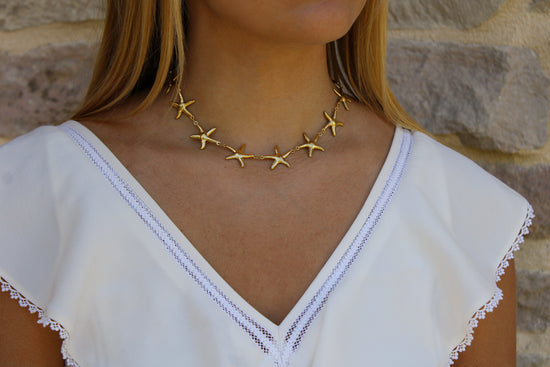 Francesca | Collier étoile de mer en acier inoxydable