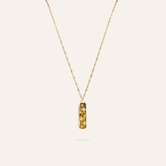 Gaia | Collier pendentif étoile en acier inoxydable