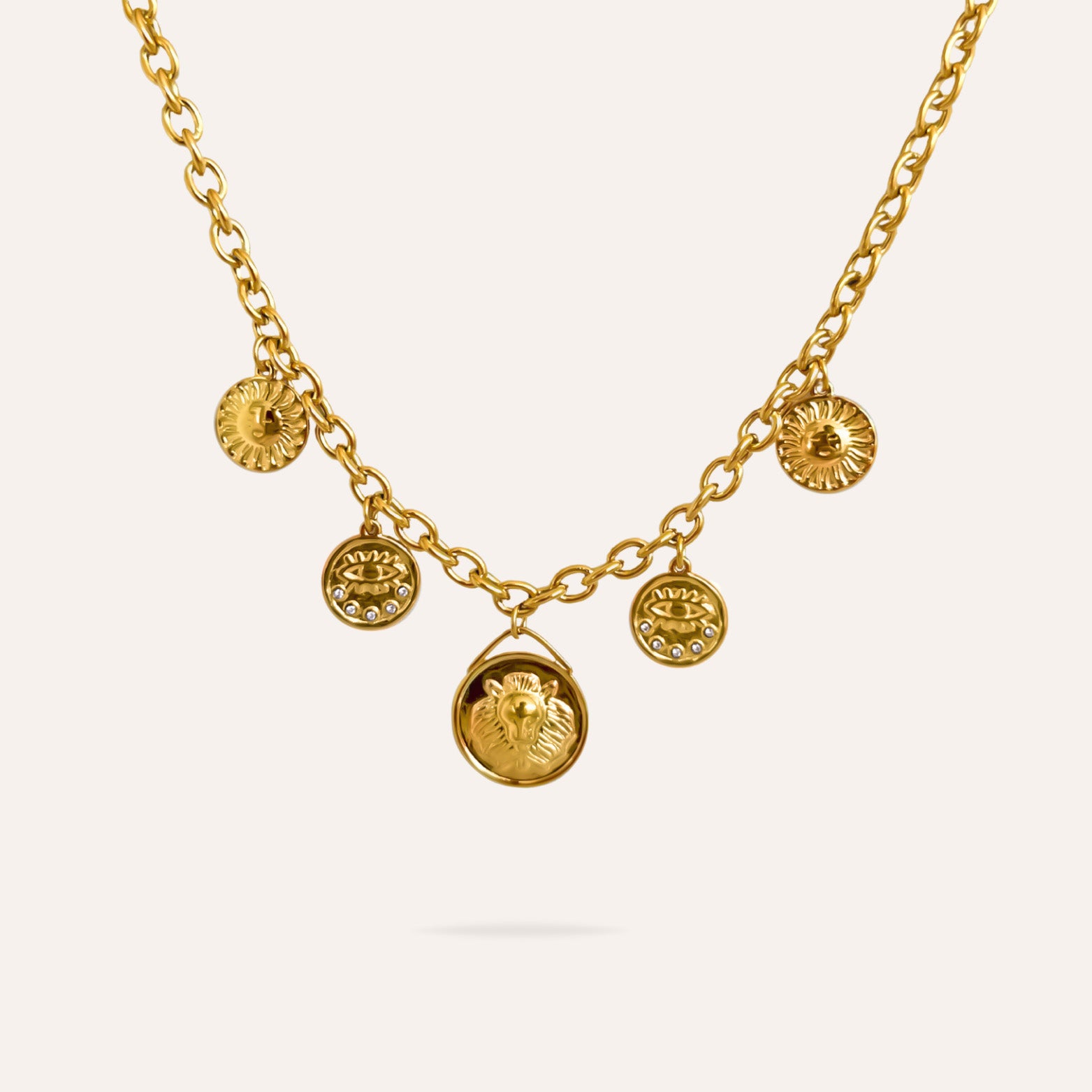 Georgia | Collier pièces en acier inoxydable