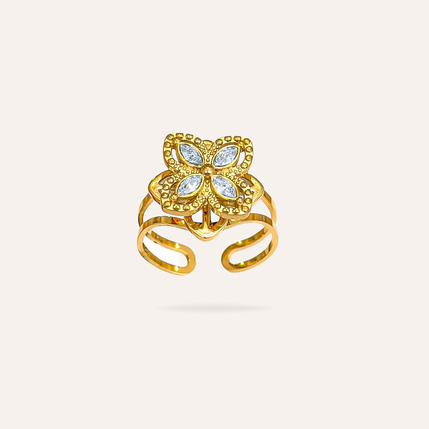 Gloria | Bague anti-stress en acier inoxydable