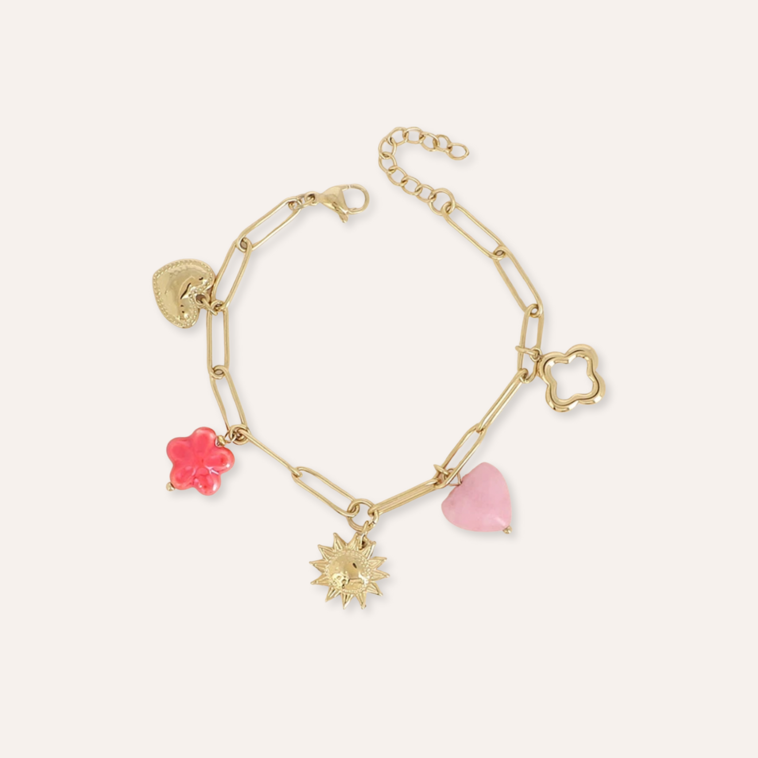 Giuseppa | Bracelet breloques en acier inoxydable