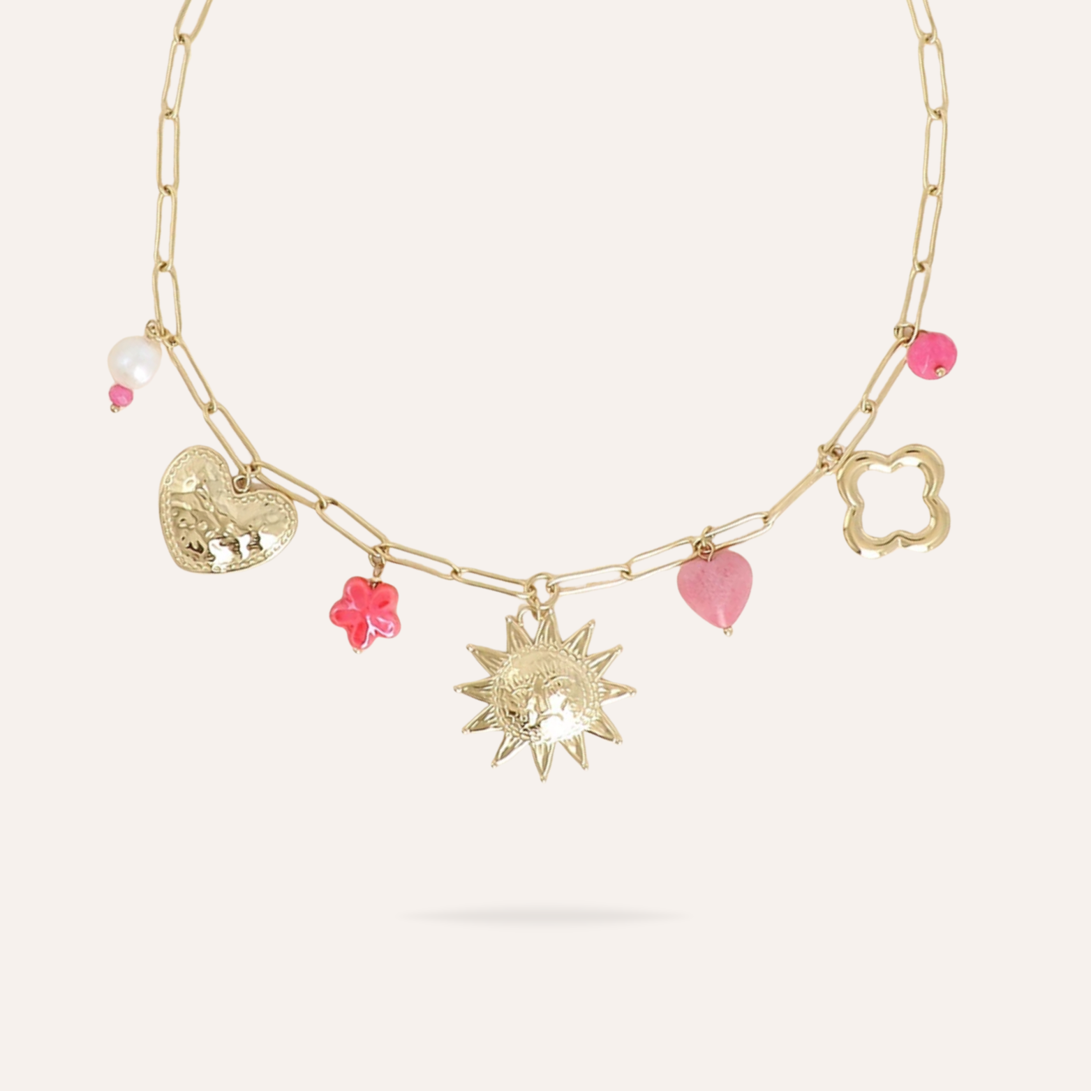 Giuseppa | Collier breloques en acier inoxydable