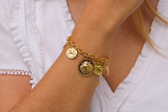 Georgia | Bracelet pièces en acier inoxydable