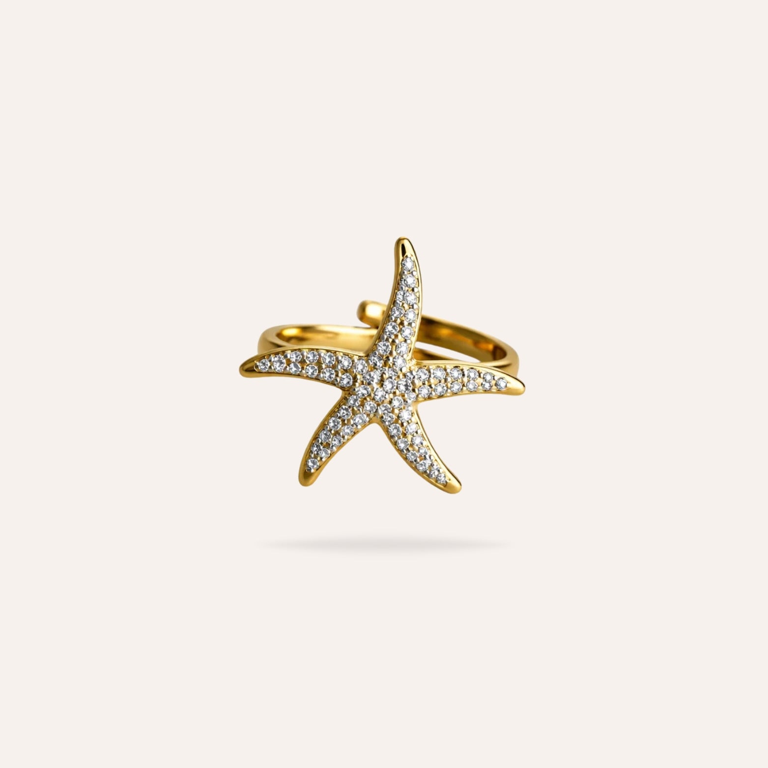 Hina | Bague étoile en acier inoxydable