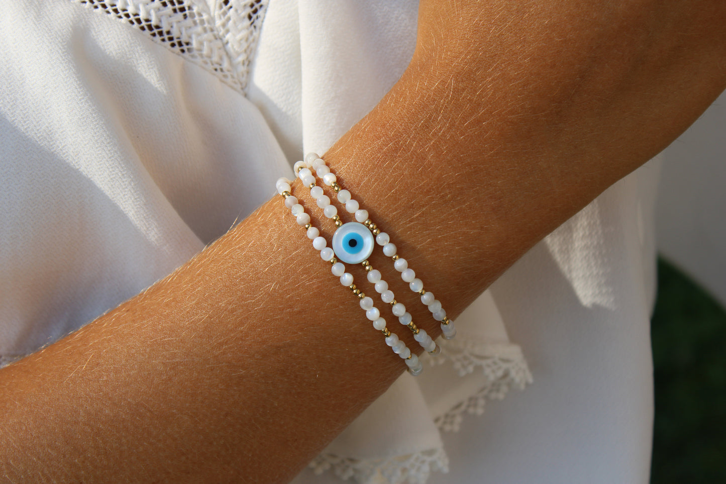 Irem | Bracelet oeil en acier inoxydable