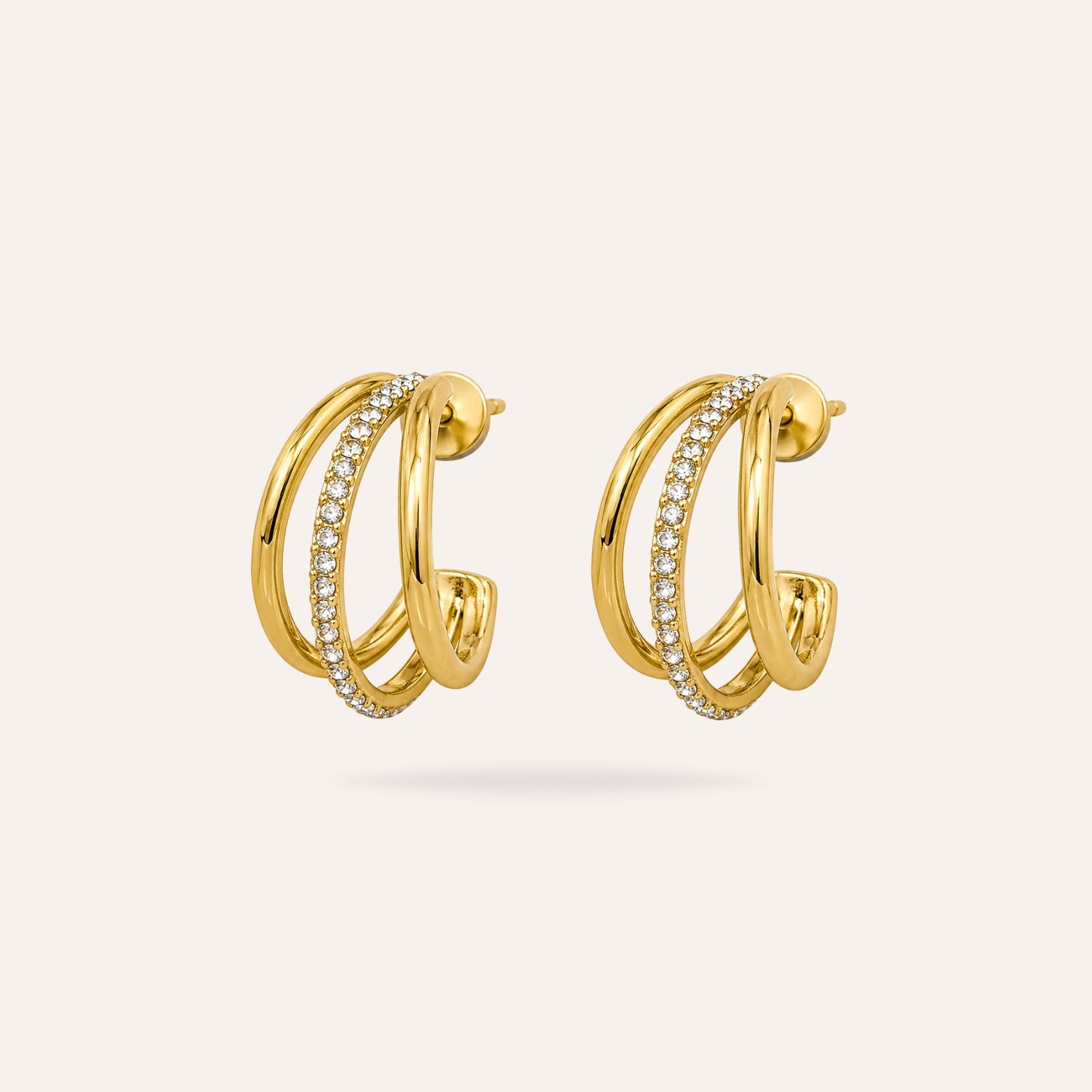 Joanna | Boucles d'oreilles en acier inoxydable
