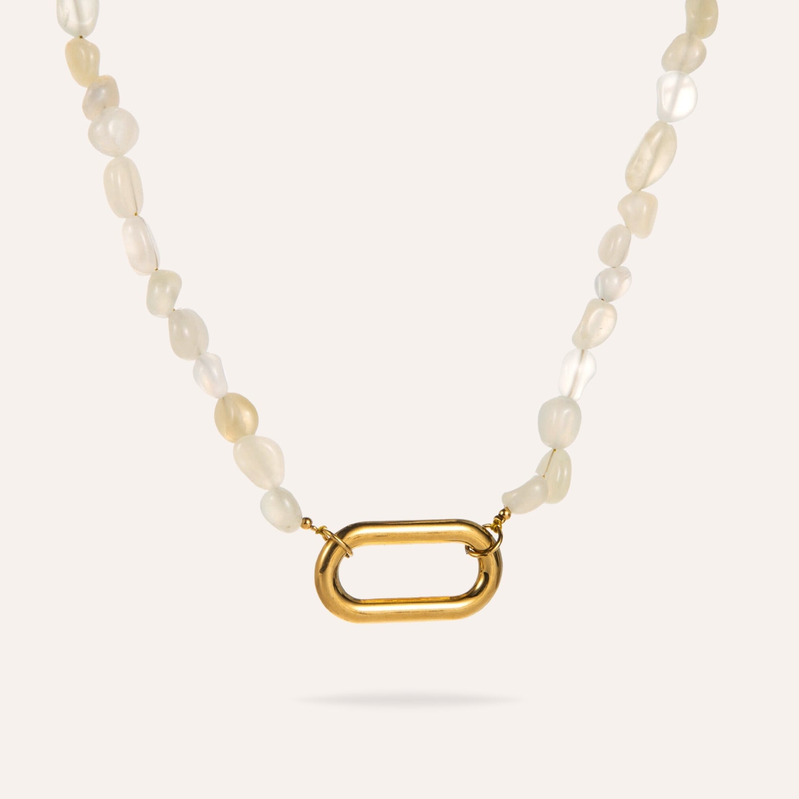 Lana | Collier en acier inoxydable et pierre naturelle