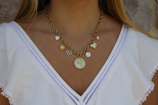 Louise | Collier breloques en acier inoxydable