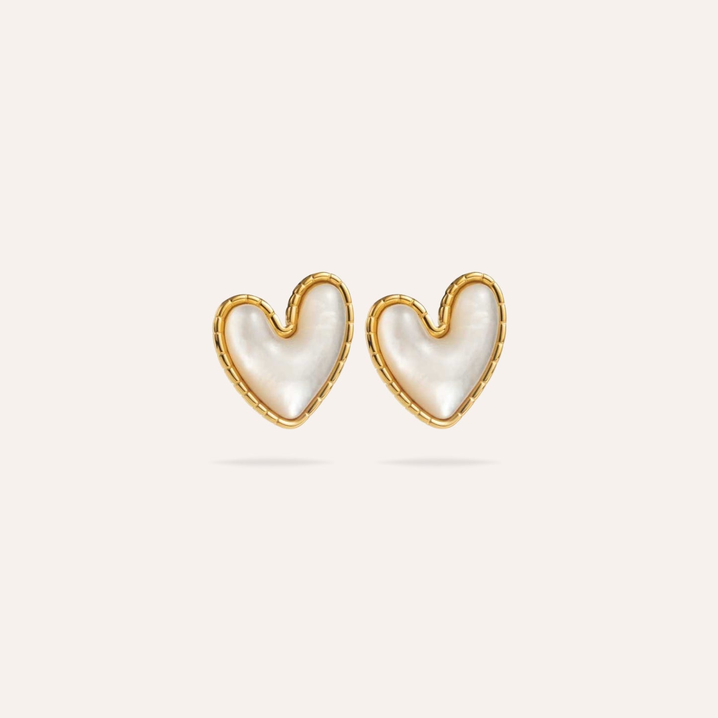 Love | Boucles d'oreilles coeur en acier inoxydable