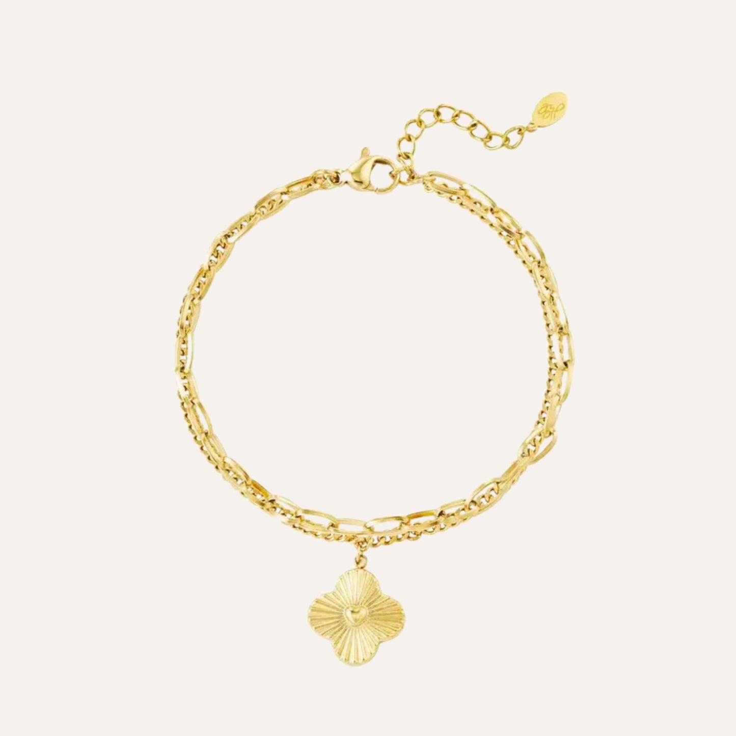 Maddy | Bracelet trèfle en acier inoxydable