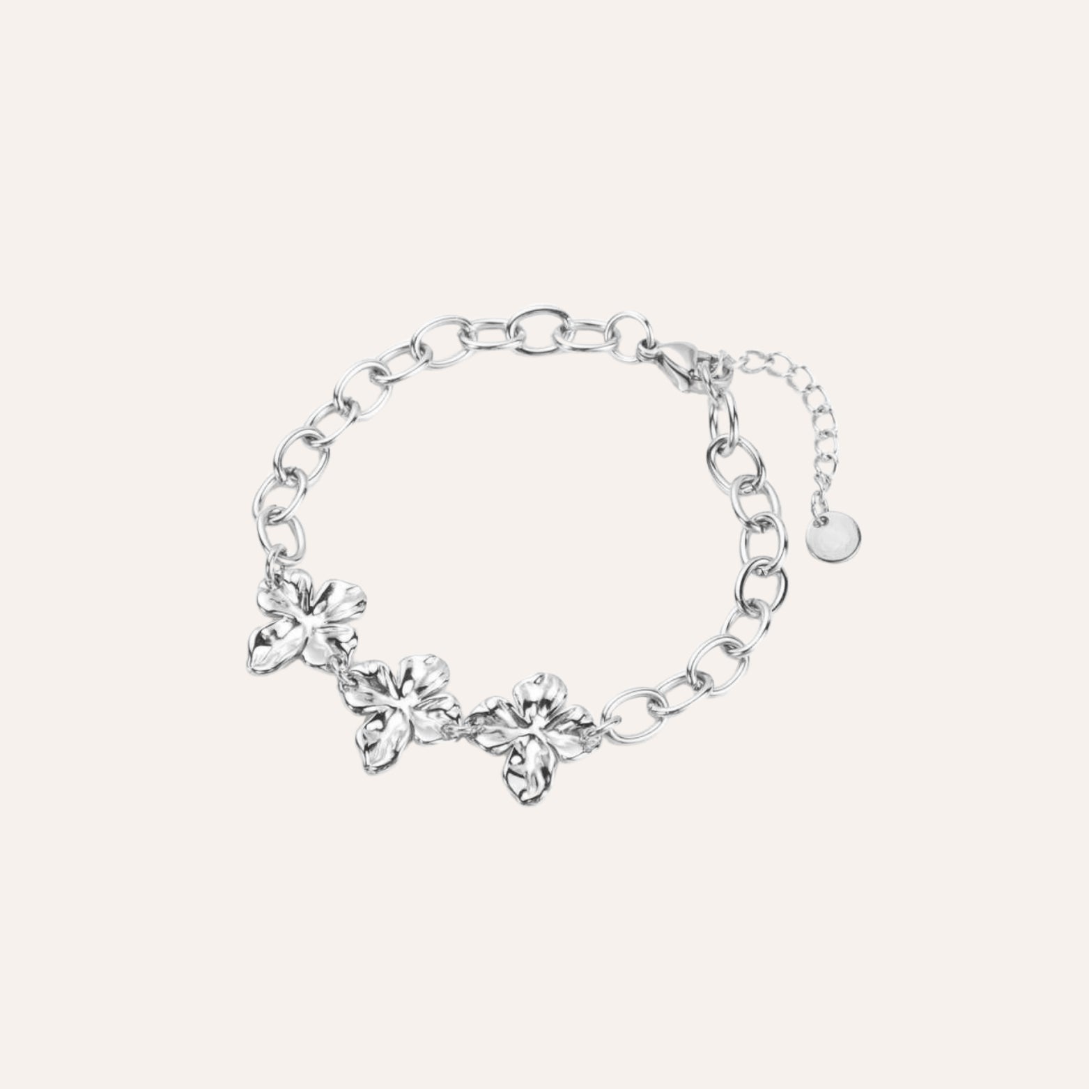 Madeline | Bracelet fleurs en acier inoxydable