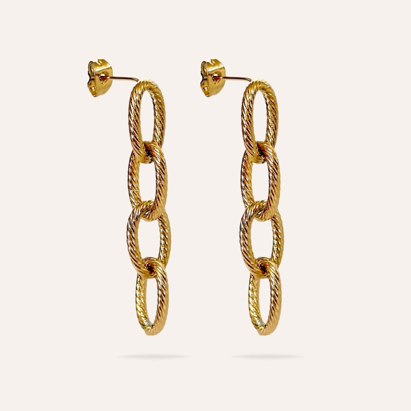 Manon | Boucles d'oreilles en acier inoxydable