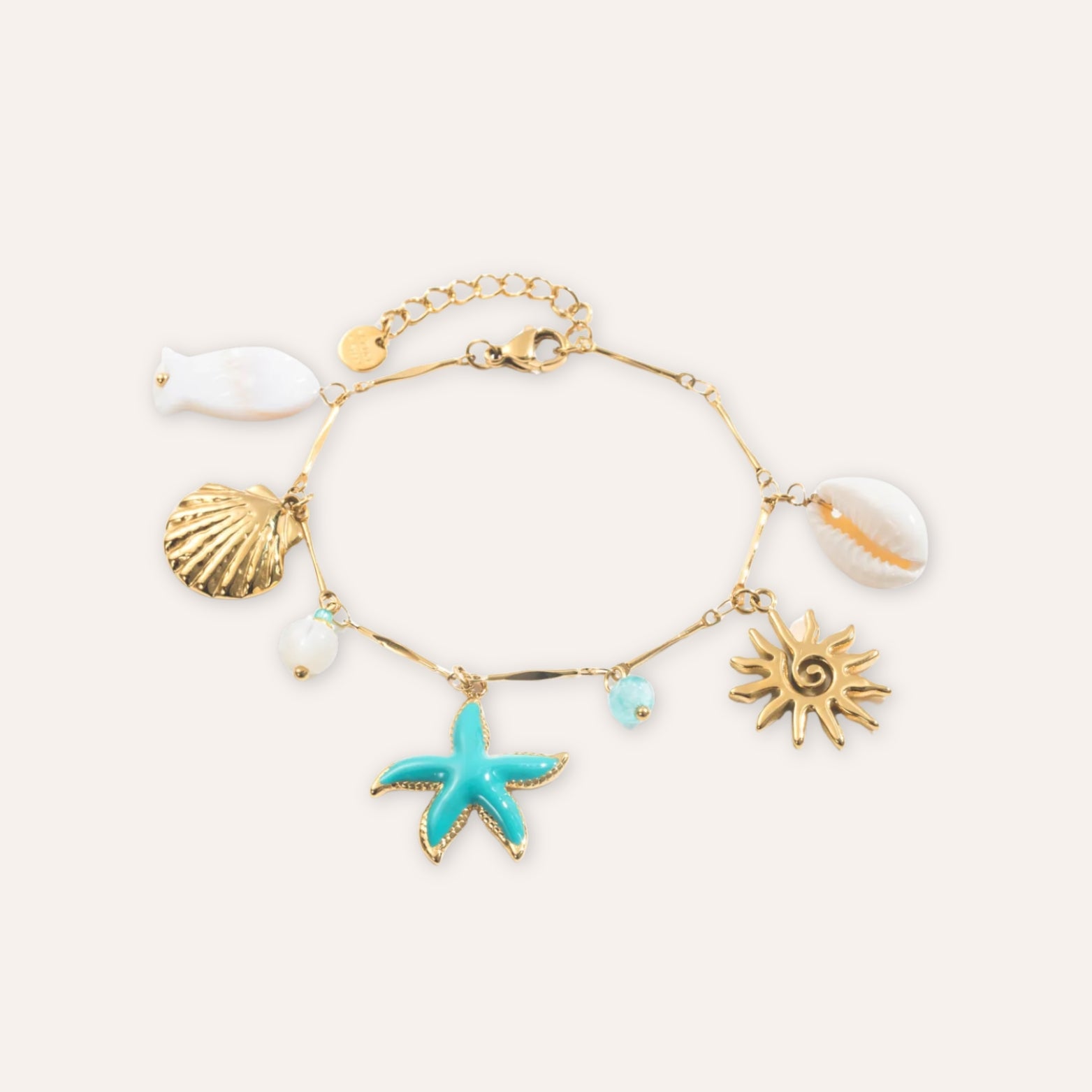 Marine | Bracelet breloques en acier inoxydable