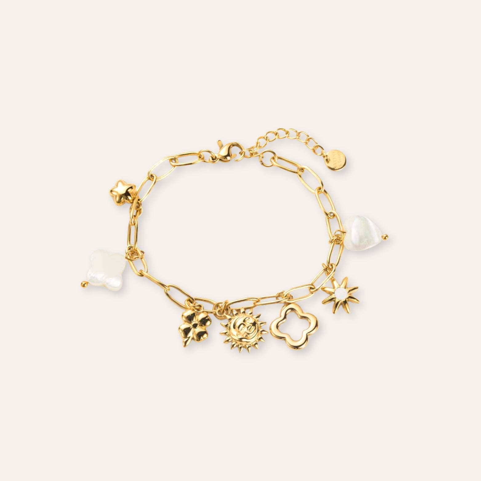 Miel | Bracelet charms en acier inoxydable